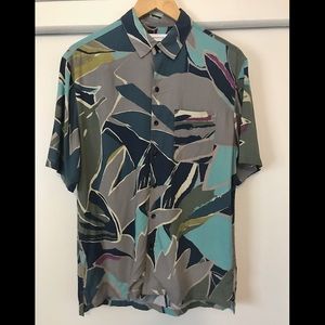 Abstract Tropics Button Down